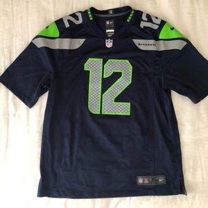 Men's Seahawk jersey 12th fan XL Navy